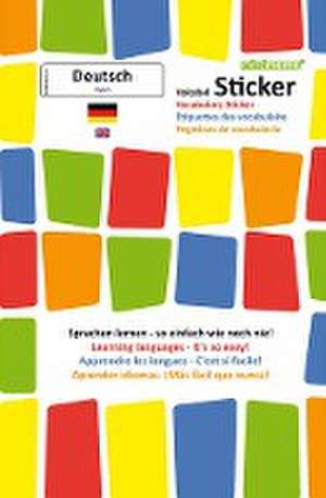 mindmemo Vokabel Sticker - Grundwortschatz Deutsch (DaF) / Englisch - 280 Vokabel Aufkleber - Zusammenfassung de Fischer Henry