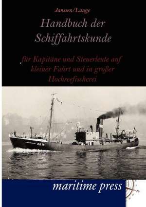 Handbuch der Schiffahrtskunde de Janssen