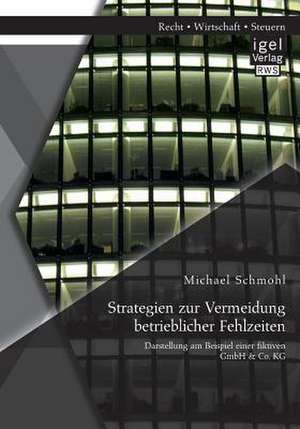 Strategien Zur Vermeidung Betrieblicher Fehlzeiten: Darstellung Am Beispiel Einer Fiktiven Gmbh & Co. Kg de Michael Schmohl