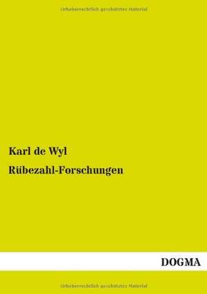 Rübezahl-Forschungen de Karl De Wyl