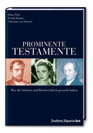 Prominente Testamente de Hans Flick