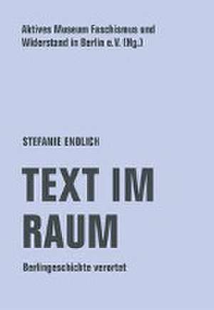 Text im Raum de Stefanie Endlich