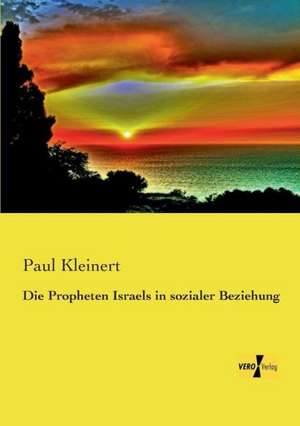 Die Propheten Israels in sozialer Beziehung de Paul Kleinert