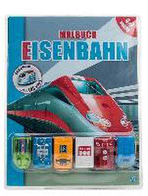 Malbuch mit Fahrzeuge (Eisenbahnen)