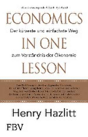 Economics in one Lesson de Henry Hazlitt