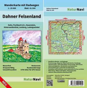 Dahner Felsenland, Blatt 41-544, 1 : 25 000