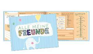 Alle meine Freunde | Hochwertiges Freundebuch für Mädchen und Jungen zum Ausfüllen und Ausmalen im DIN A5-Format de Lisa Wirth