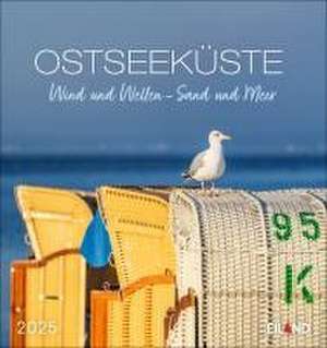 Ostseeküste Postkartenkalender 2025 - Wind und Wellen - Sand und Meer de Eiland