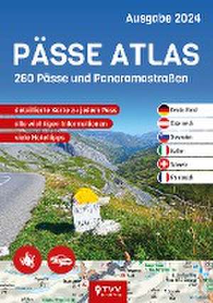 PÄSSE ATLAS 2024 de Bikerbetten - TVV Touristik Verlag GmbH