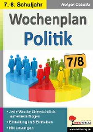 Wochenplan Politik / Klasse 7-8 de Holger Cebulla