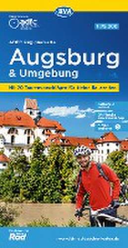 ADFC-Regionalkarte Augsburg und Umgebung, 1:75.000, mit Tagestourenvorschlägen, reiß- und wetterfest, E-Bike-geeignet, GPS-Tracks-Download de Allgemeiner Deutscher Fahrrad-Club e.V. (ADFC)