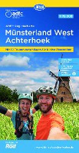 ADFC-Regionalkarte Münsterland West / Flusslandschaft Achterhoek, 1:75.000, mit Tagestourenvorschlägen, reiß- und wetterfest, E-Bike-geeignet, GPS-Tracks-Download de Allgemeiner Deutscher Fahrrad-Club e.V. (ADFC)