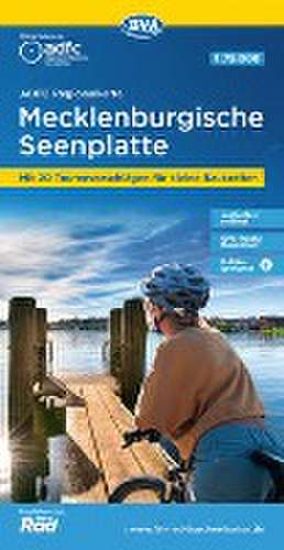 ADFC-Regionalkarte Mecklenburgische Seenplatte 1:75.000, reiß- und wetterfest, mit kostenlosem GPS-Download der Touren via BVA-website oder Karten-App de Allgemeiner Deutscher Fahrrad-Club e. V. (ADFC)