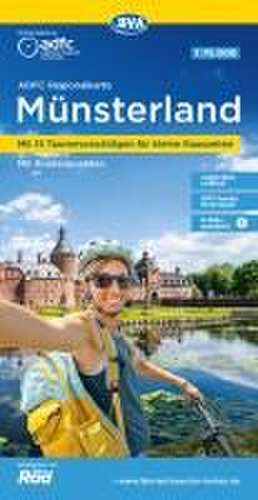 ADFC-Regionalkarte Münsterland, 1:75.000, mit Tagestourenvorschlägen, reiß- und wetterfest, E-Bike-geeignet, mit Knotenpunkten, GPS-Tracks-Download de Allgemeiner Deutscher Fahrrad-Club e. V. (ADFC)