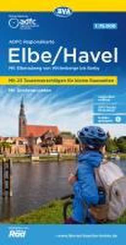 ADFC-Regionalkarte Elbe/Havel, 1:75.000, mit Tagestourenvorschlägen, mit Knotenpunkten, reiß- und wetterfest, E-Bike-geeignet, GPS-Tracks Download de Allgemeiner Deutscher Fahrrad-Club e. V. (ADFC)