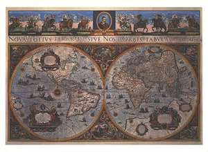 Blaeu's World Map von 1665 (Digitaldruck) de Peter Whitfield