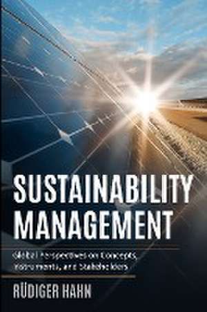 Hahn, R: Sustainability Management de Rudiger Hahn