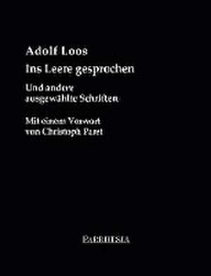 Ins Leere gesprochen de Adolf Loos