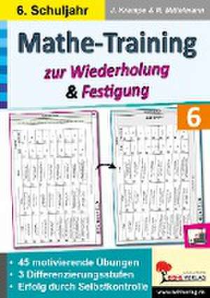 Mathe-Training zur Wiederholung und Festigung / Klasse 6 de Jörg Krampe