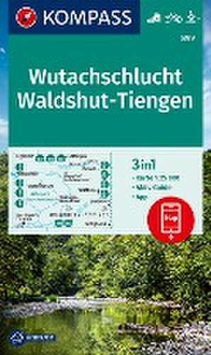 KOMPASS Wanderkarte 899 Wutachschlucht, Waldshut, Tiengen 1:25.000 de KOMPASS-Karten GmbH