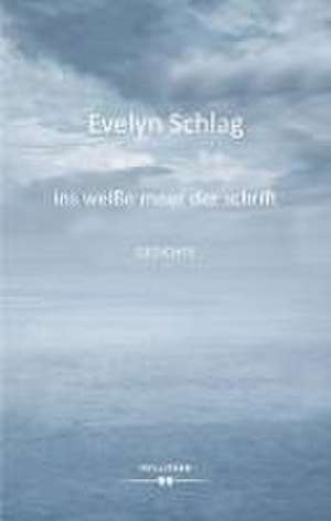 ins weiße meer der schrift de Evelyn Schlag