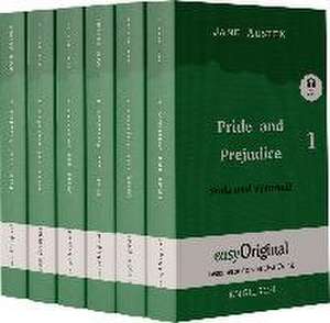 Pride and Prejudice / Stolz und Vorurteil - 6 Teile Softcover - (Buch +MP3 Audio-CD) - Lesemethode von Ilya Frank - Zweisprachige Ausgabe Englisch-Deutsch de Jane Austen