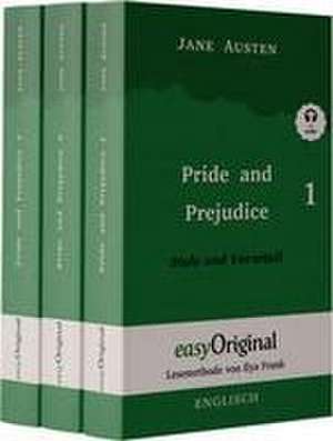 Pride and Prejudice / Stolz und Vorurteil - Teile 1-3 Softcover (Buch + 3 MP3 Audio-CD) - Lesemethode von Ilya Frank - Zweisprachige Ausgabe Englisch-Deutsch de Jane Austen