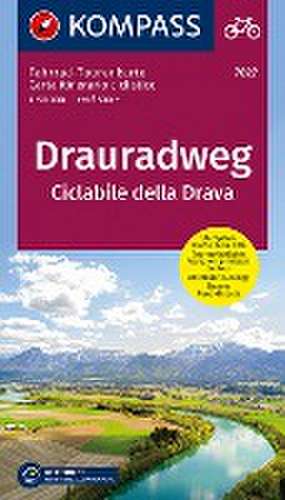 KOMPASS Fahrrad-Tourenkarte Drauradweg - Ciclabile della Drava 1:50.000 de KOMPASS-Karten GmbH