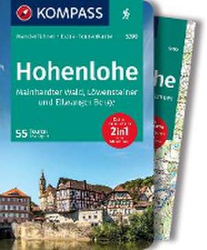 KOMPASS Wanderführer Hohenlohe, Mainhardter Wald, Löwensteiner und Ellwanger Berge, 55 Touren mit Extra-Tourenkarte de Lisa Aigner