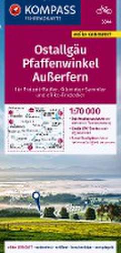 KOMPASS Fahrradkarte 3344 Ostallgäu, Pfaffenwinkel, Außerfern 1:70.000