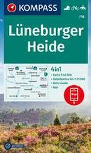 KOMPASS Wanderkarte 718 Lüneburger Heide 1:50.000 de KOMPASS-Karten GmbH