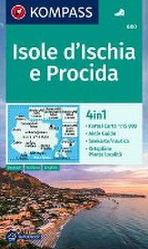 KOMPASS Wanderkarte 680 Isole d' Ischia e Procida 1:15.000