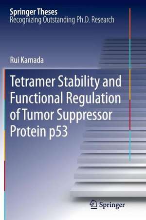 Tetramer Stability and Functional Regulation of Tumor Suppressor Protein p53 de Rui Kamada