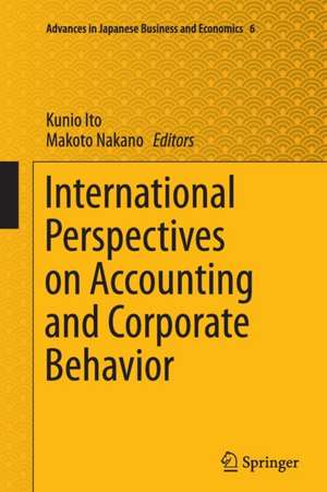 International Perspectives on Accounting and Corporate Behavior de Kunio Ito