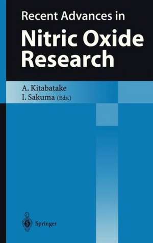 Recent Advances in Nitric Oxide Research de Akira Kitabatake