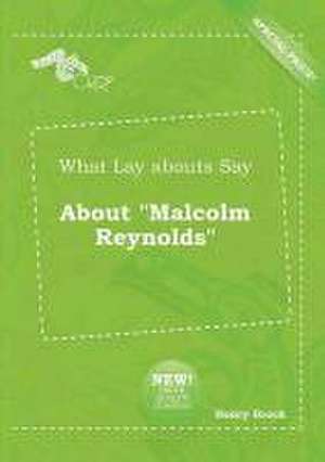 What Lay Abouts Say about Malcolm Reynolds de Henry Brock