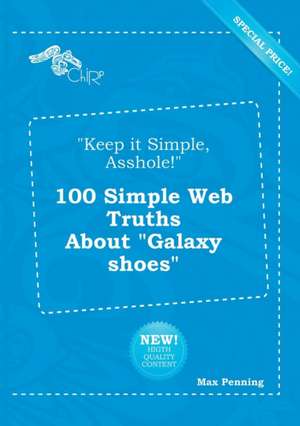 Keep It Simple, Asshole! 100 Simple Web Truths about Galaxy Shoes de Max Penning