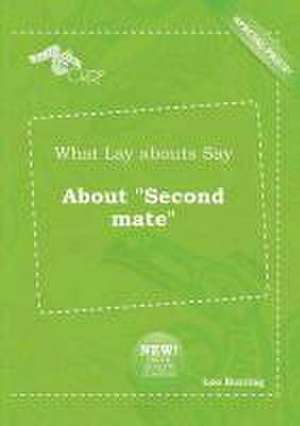 What Lay Abouts Say about Second Mate de Leo Burring