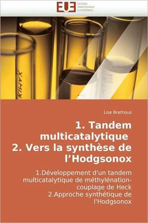 1. Tandem Multicatalytique 2. Vers La Synthese de L Hodgsonox: Approche Pheno-Corpusculaire de Lise Brethous