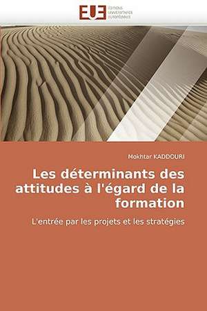 Les déterminants des attitudes à l'égard de la formation de Mokhtar KADDOURI