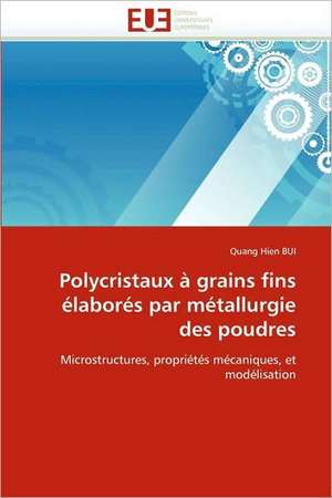 Polycristaux a Grains Fins Elabores Par Metallurgie Des Poudres: Quand Les Difficultes Deviennent Opportunites de Quang Hien BUI