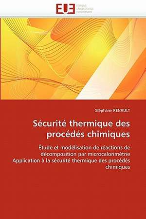 Securite Thermique Des Procedes Chimiques: Terre de Metissages de Stéphane RENAULT