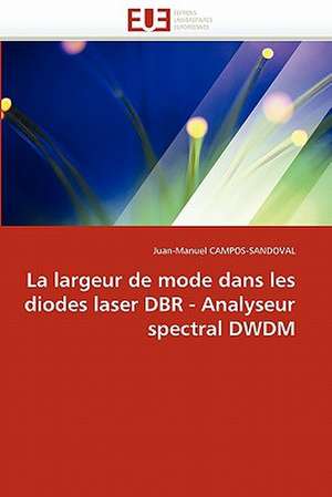 La largeur de mode dans les diodes laser DBR - Analyseur spectral DWDM de Juan-Manuel Campos-Sandoval