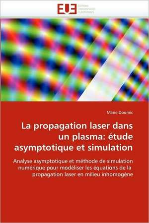 La propagation laser dans un plasma: étude asymptotique et simulation de Marie Doumic