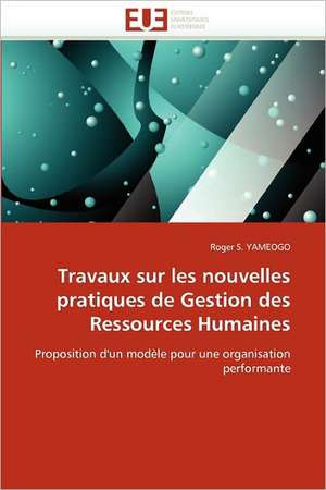 Travaux Sur Les Nouvelles Pratiques de Gestion Des Ressources Humaines: Enjeux Financiers Et Manageriaux de Roger S. YAMEOGO