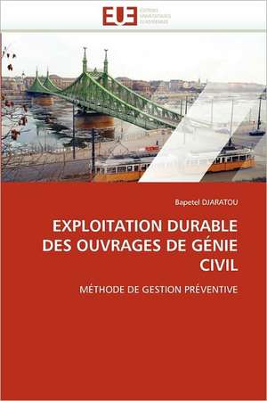 EXPLOITATION DURABLE DES OUVRAGES DE GÉNIE CIVIL de Bapetel Djaratou