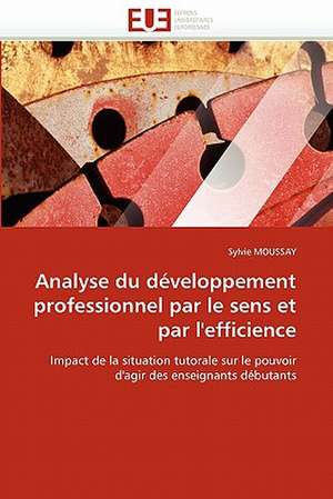 Analyse du développement professionnel par le sens et par l'efficience de Sylvie MOUSSAY