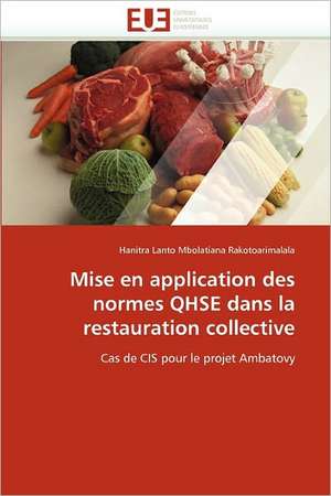 Mise en application des normes QHSE dans la restauration collective de Hanitra Lanto Mbolatiana Rakotoarimalala