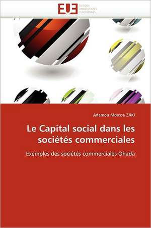 Le Capital Social Dans Les Societes Commerciales: Pour Une Approche Socio-Psychologique de Adamou Moussa ZAKI