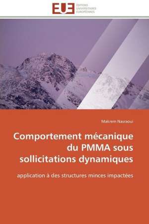 Comportement Mecanique Du Pmma Sous Sollicitations Dynamiques: Une Nouvelle Hanse de Makrem Nasraoui